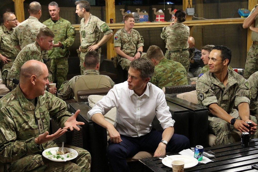 British Secretary of State for Defence visits Afghanistan