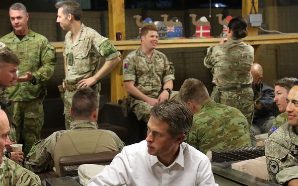 British Secretary of State for Defence visits Afghanistan