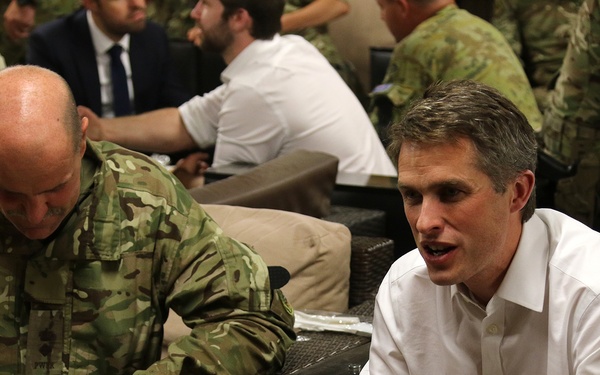 British Secretary of State for Defence visits Afghanistan