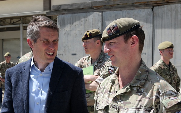 British Secretary of State for Defence visits Afghanistan