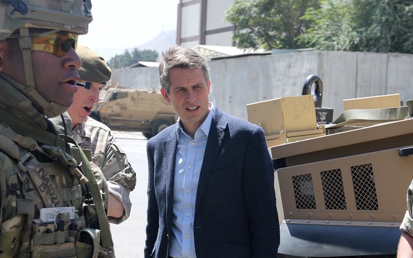 British Secretary of State for Defence visits Afghanistan