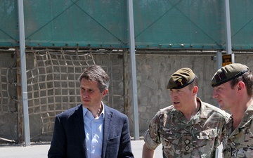 British Secretary of State for Defence visits Afghanistan