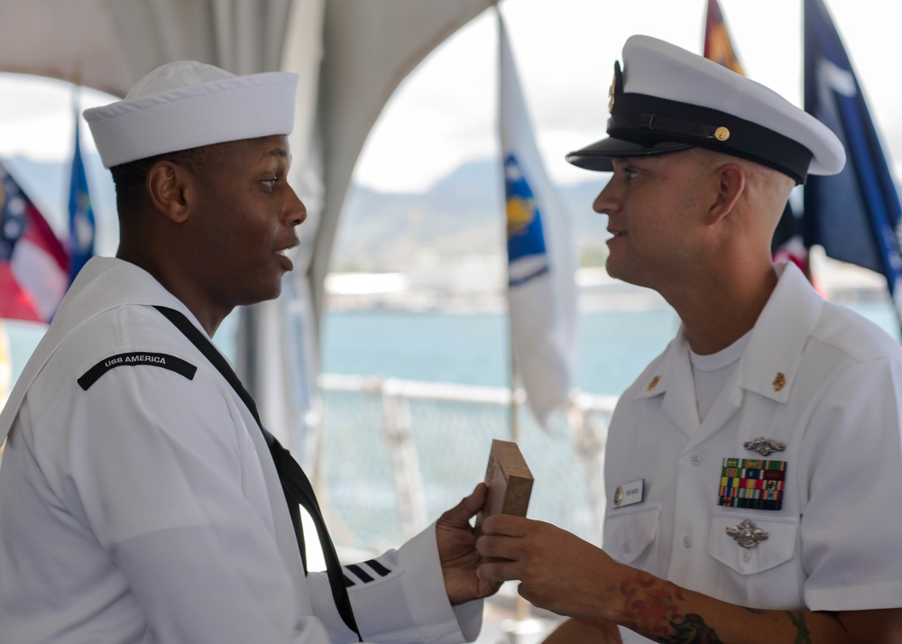 USS Missouri CPO Legacy Academy Graduation