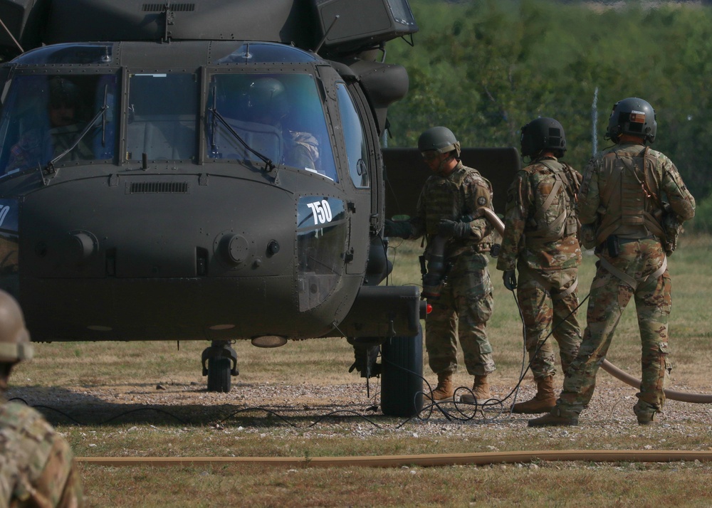 The 35th Combat Aviation Brigade Lands In The Middle East