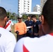 UNITAS 2018 morale soccer match with Peru