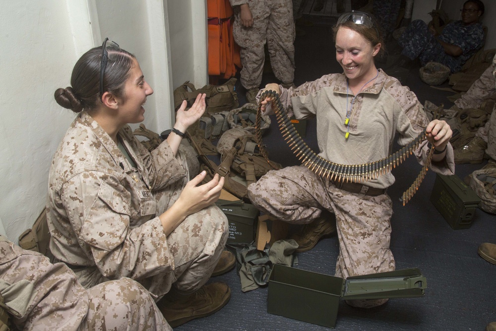 13th Marine Expeditionary Unit M-240B Machine Gun Range