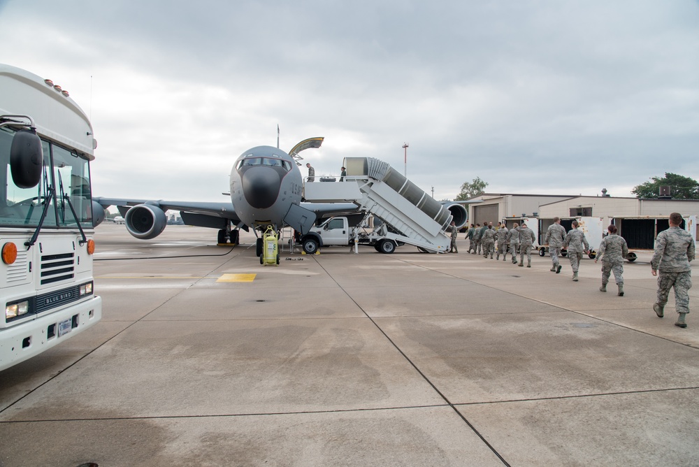 115th FSS Airmen arrive at Ramstein Air Base