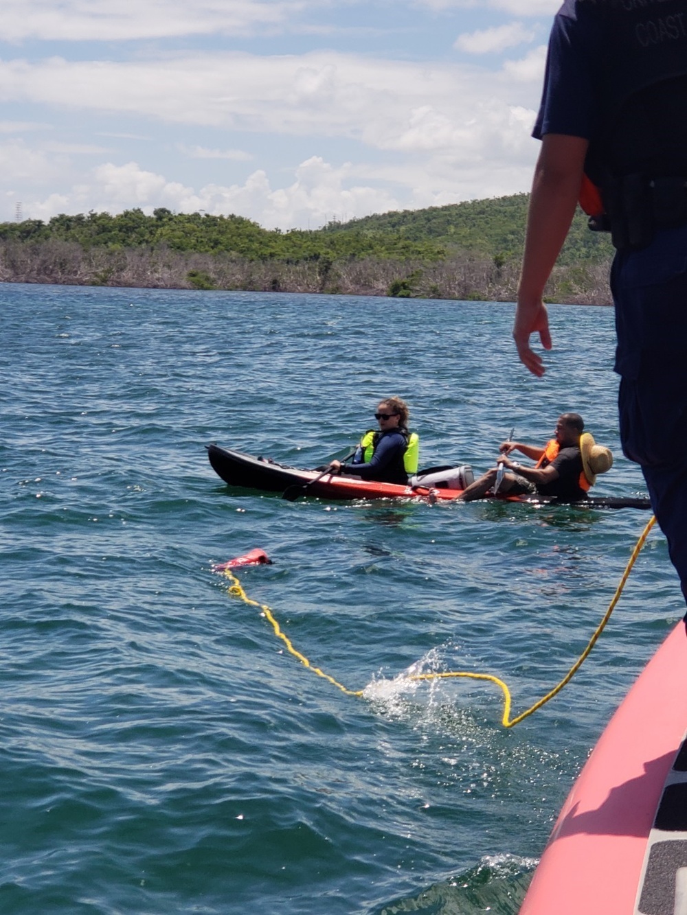 Coast Guard rescues 2 kayakers in distress just off Ceiba, Puerto Rico