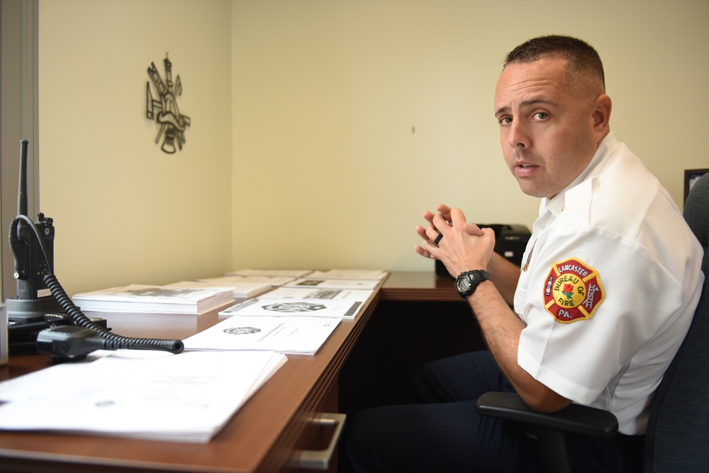 193rd Airman burns barriers, makes history in Lancaster's Bureau of Fire