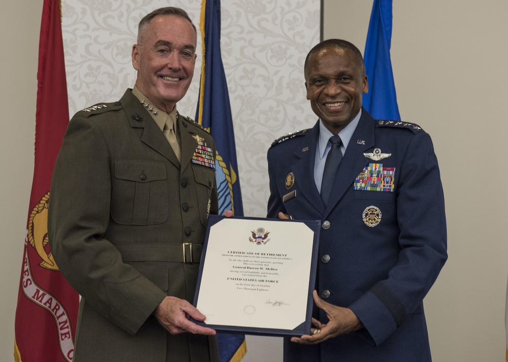 Gen. Darren W. McDew retires after 36-years