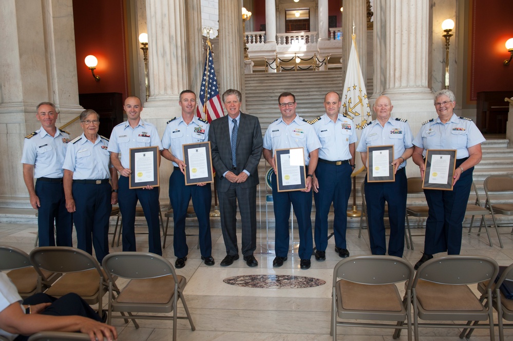 Coast Guard receives recognition from Rhode Island Lt. Gov. in honor of Coast Guard Auxiliary Day