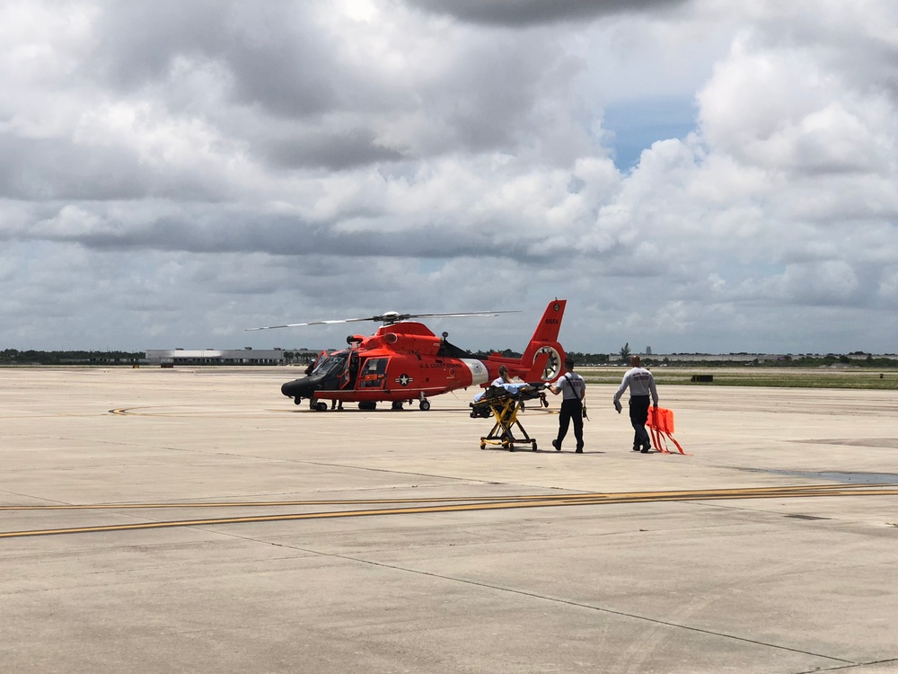 Coast Guard medevacs 48-year-old man 100 miles southeast of Miami