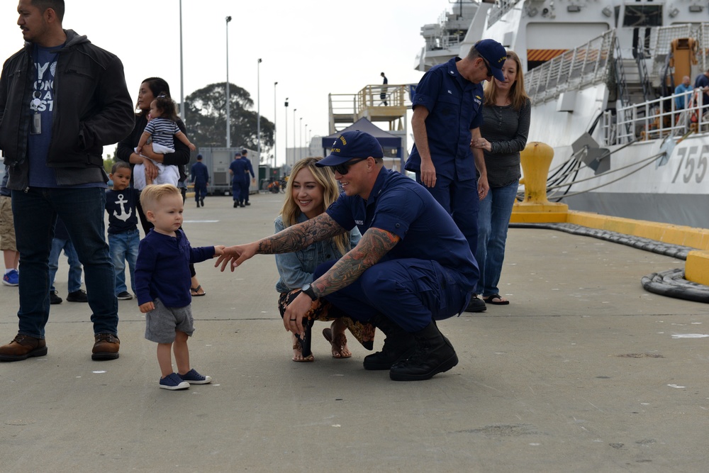 Coast Guard Cutter Bertholf returns to homeport