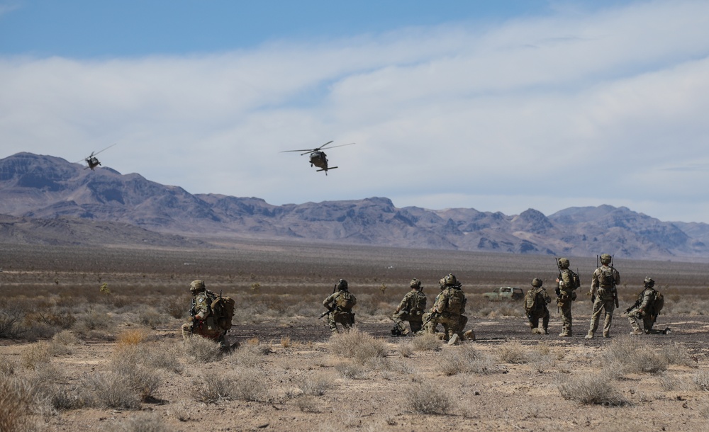 10th Group trains in the Nevada desert