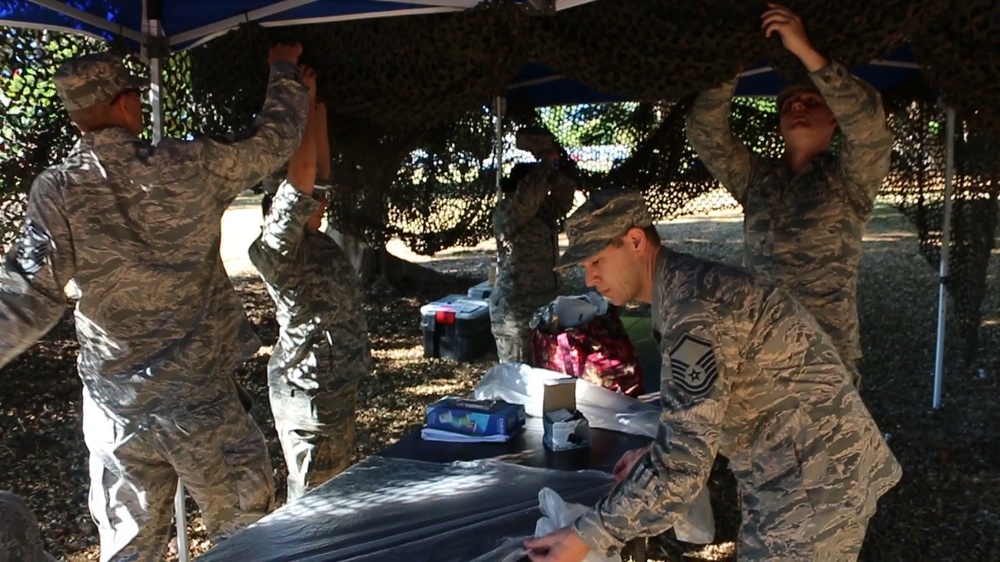 Members of the 179th Airlift Wing Logistics Readiness Squadron train with 647th Logistics Readiness Squadron