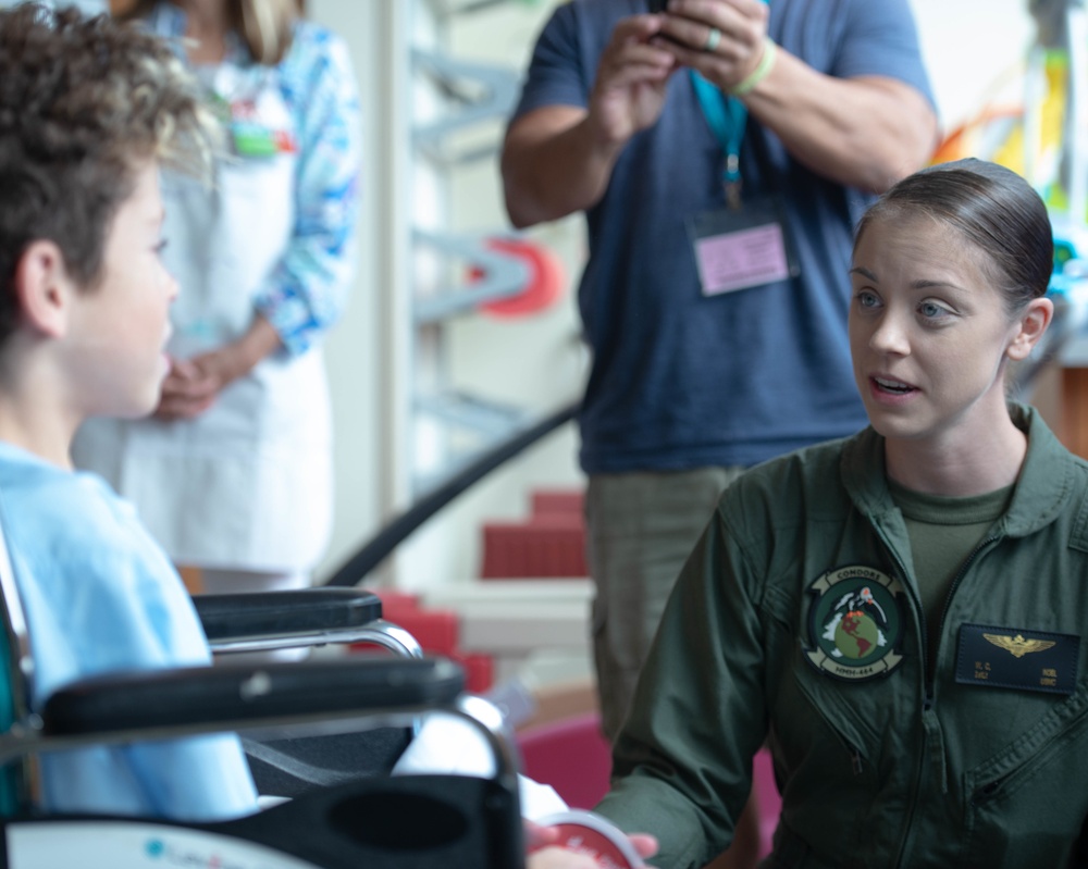 Marines Visit Levine Children's Hospital