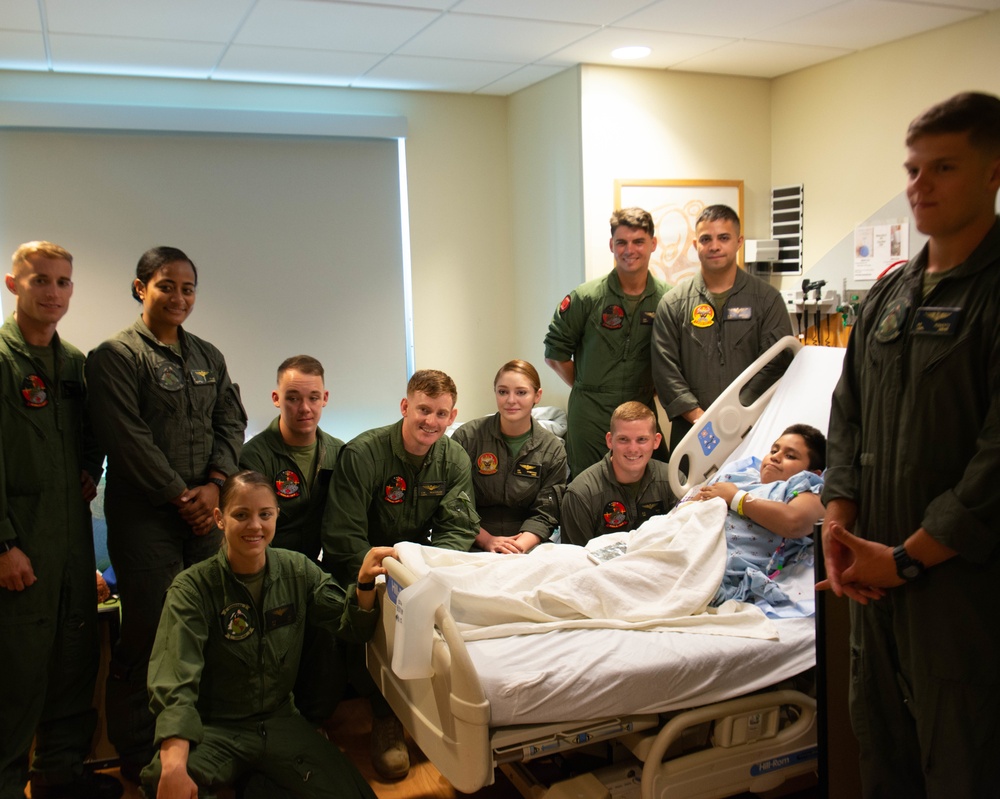 Marines Visit Levine Children's Hospital