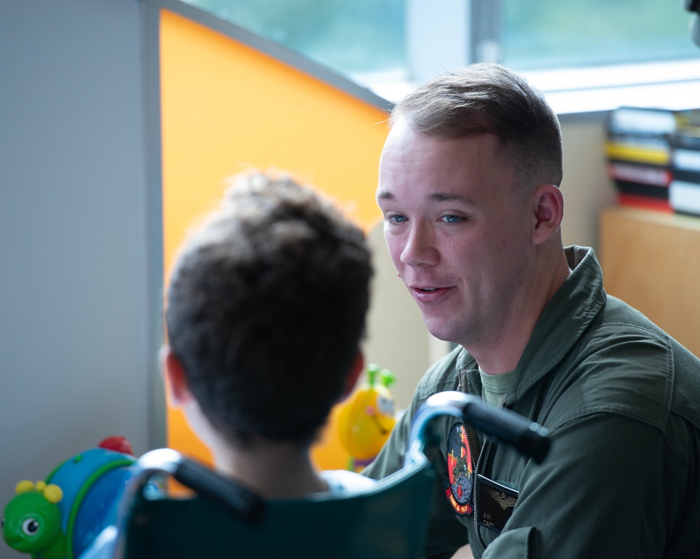 Marines Visit Levine Children's Hospital