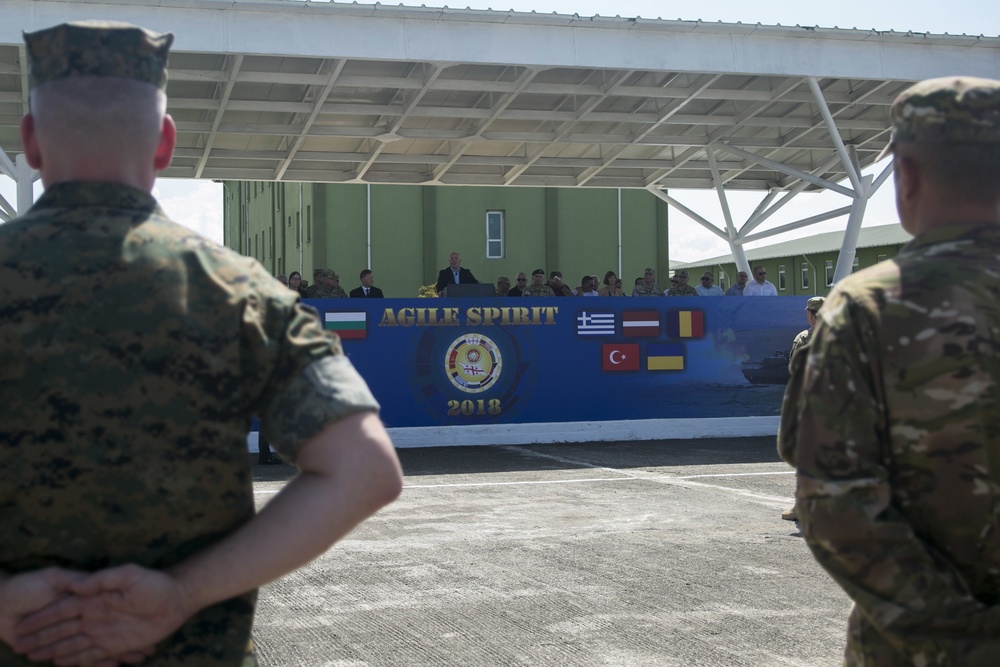 Exercise Agile Spirit 18: Opening Ceremony
