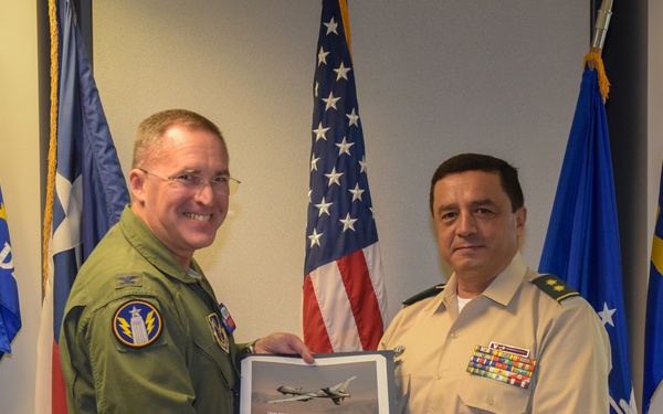 Columbian military members visit Ellington Field