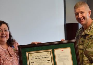 Georgia Army National Guard Employee Receives Lean Six Sigma Black Belt