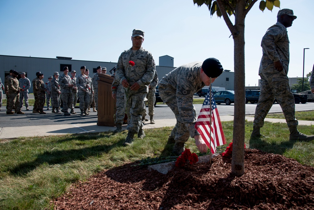 105th AW Airmen remember fallen comrade