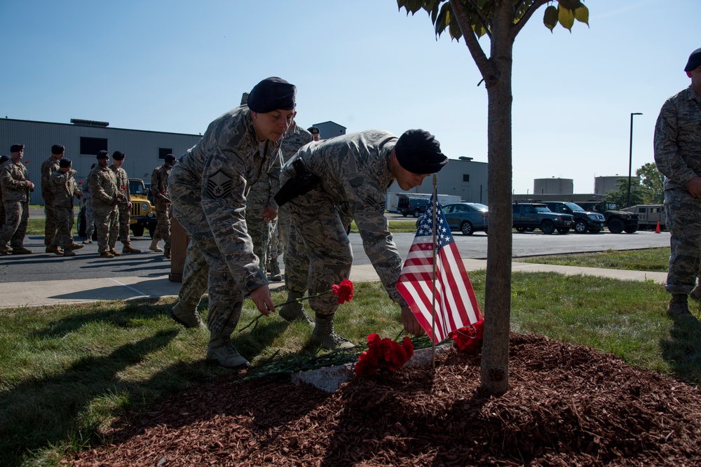 105th AW Airmen remember fallen comrade