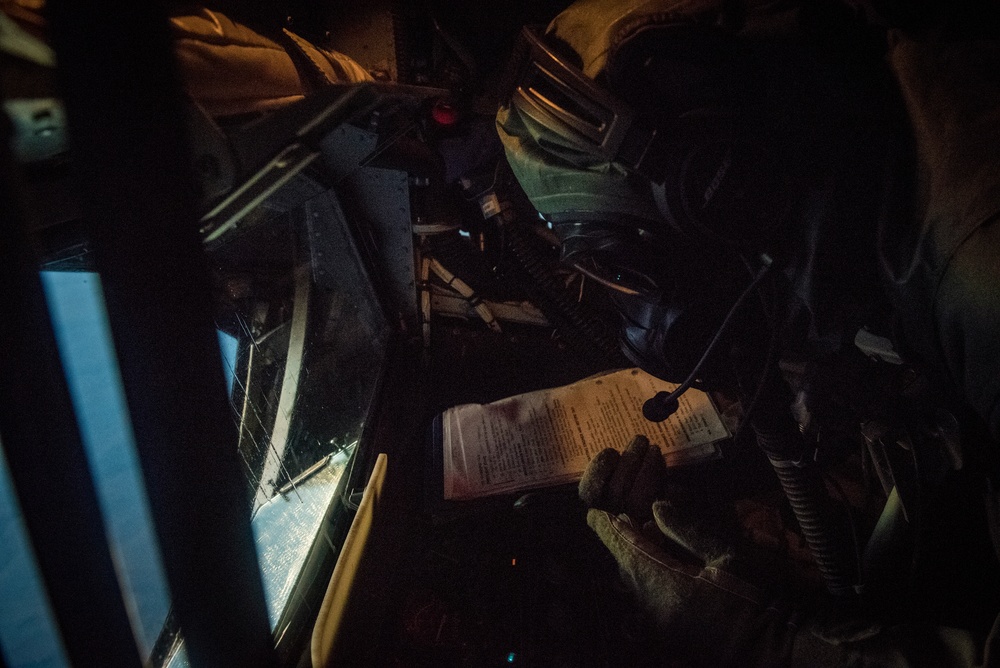 Airmen perform first KC-135 infield test for new chemical defense mask