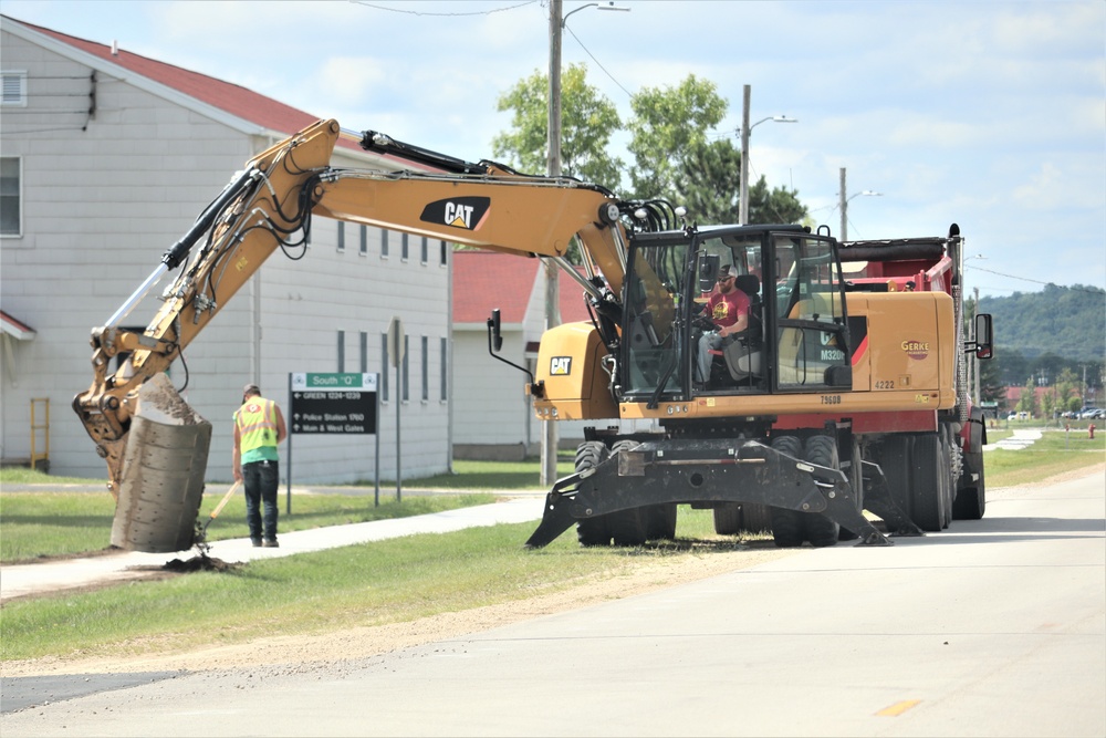 Construction operations at Fort McCoy