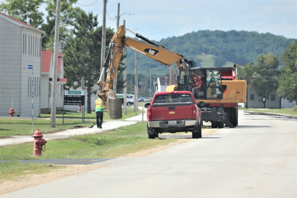 Construction operations at Fort McCoy