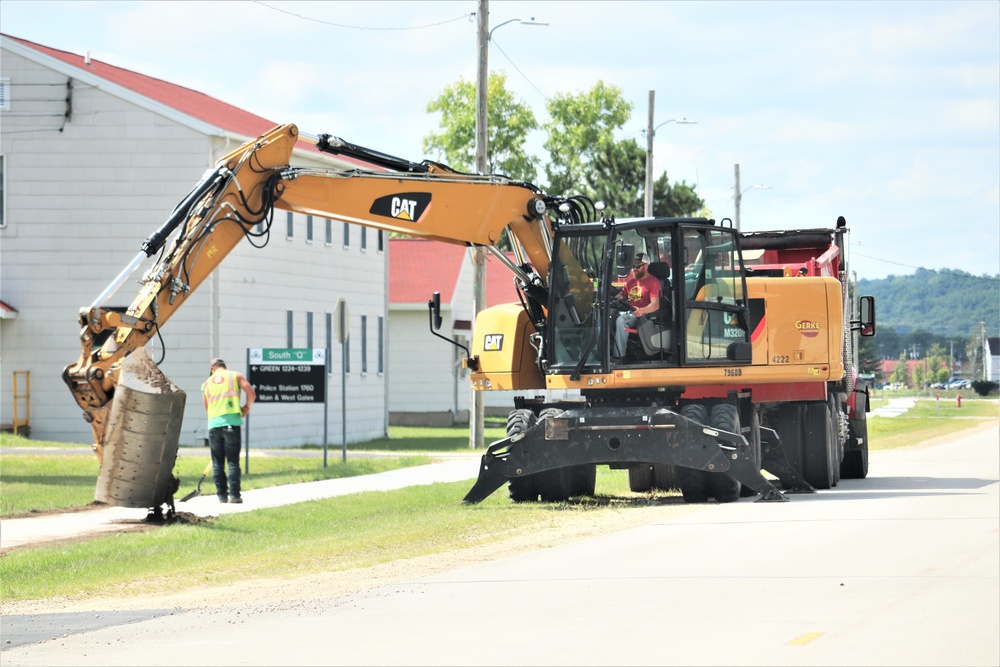 Construction operations at Fort McCoy