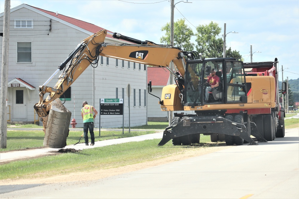 Construction operations at Fort McCoy