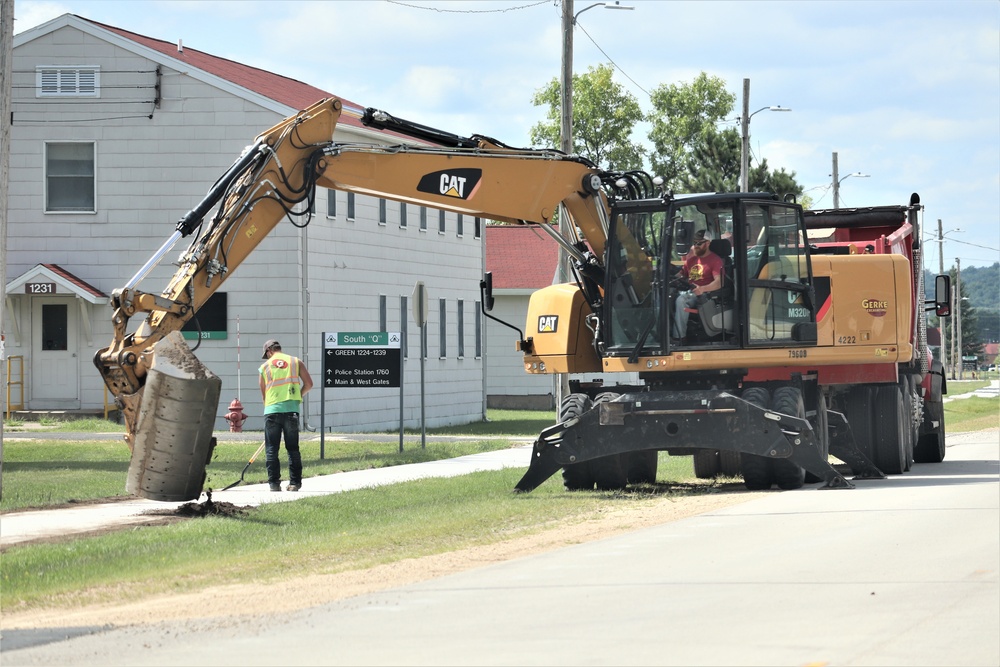 Construction operations at Fort McCoy