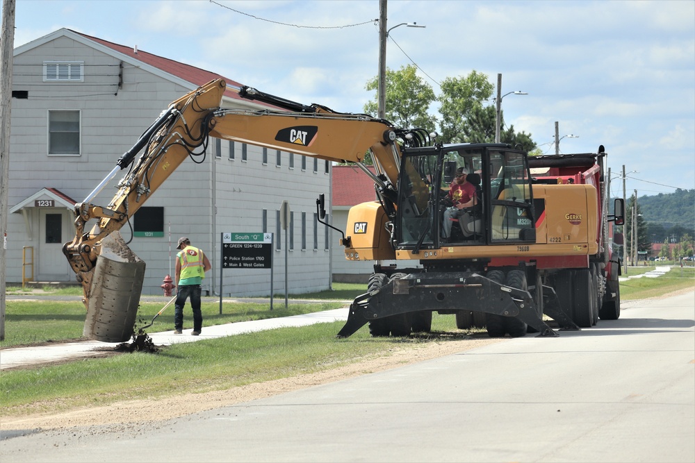 Construction operations at Fort McCoy