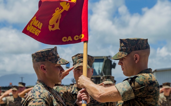 Combat Assault Company change of command