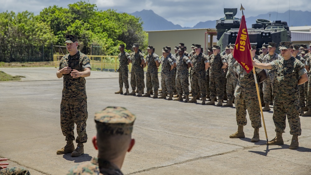 Combat Assault Company change of command