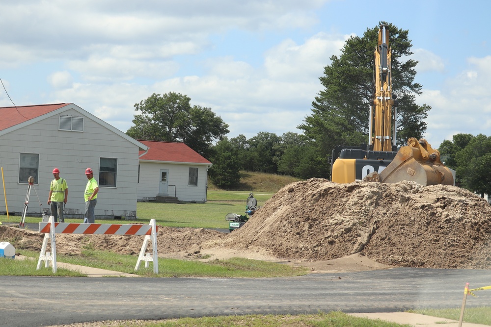 Construction operations at Fort McCoy