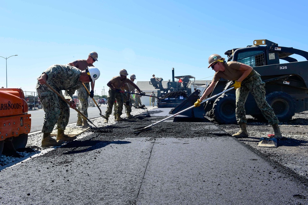 NMCB-3 Completes Paving Project