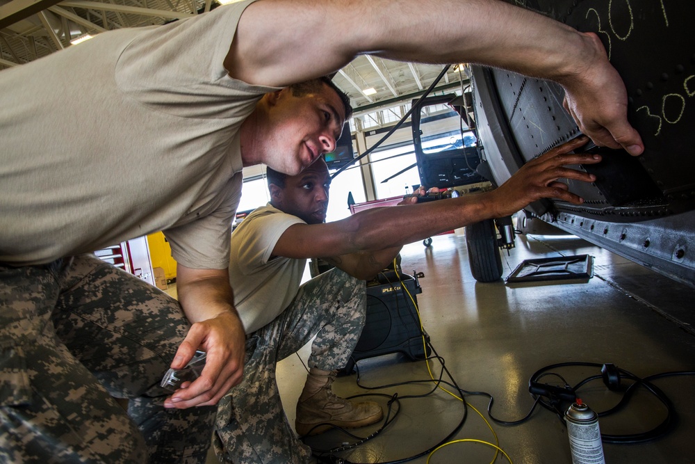 Black Hawk fuel cell inspection