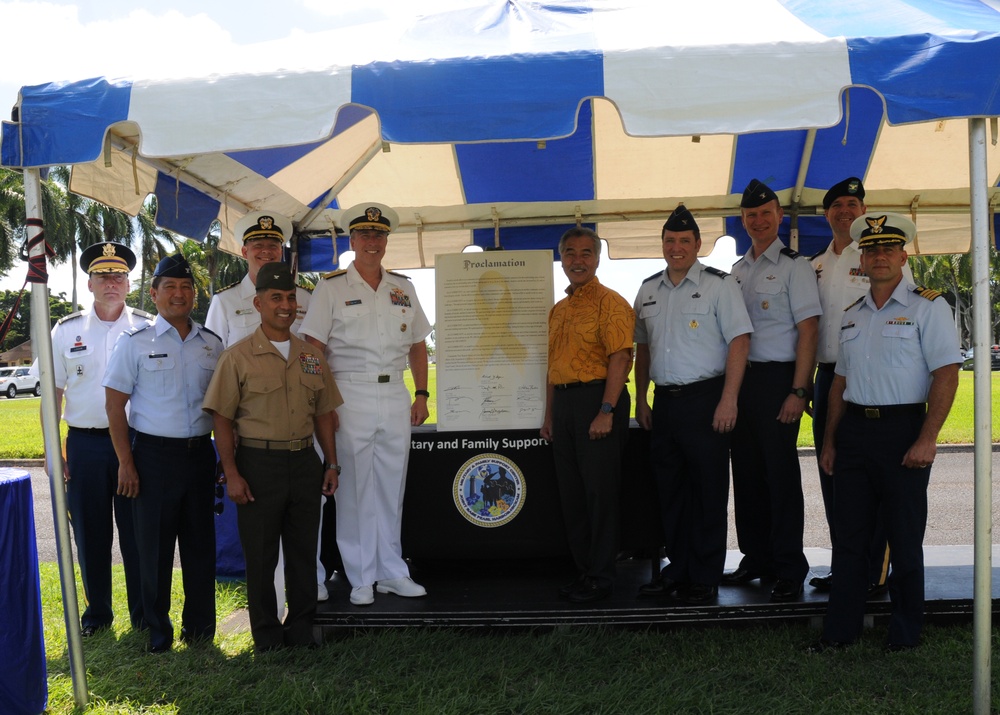 Joint Services leaders sign 2018 Joint Services Suicide Prevention Proclamation