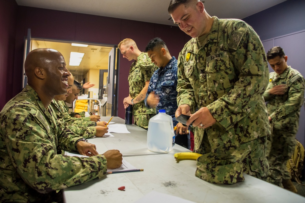 Yokosuka Sailors Take Advancement Exam