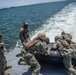 Coastal Riverine Forces Conducts CRRC Training Aboard Mark VI Ptrol Boat During CPO Initiation