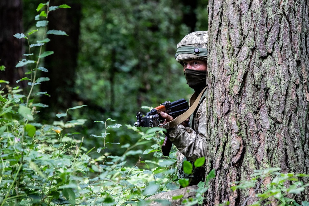 Training exercises on day three of Rapid Trident 18