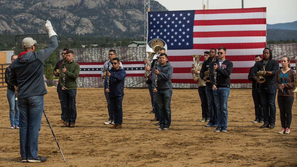1st Marine Division Band rehearsal at Estes Park 2018