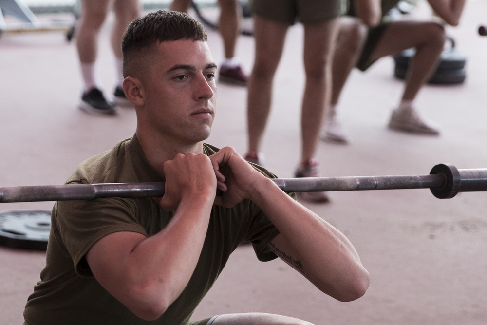 Get low: Golf Company Marines, take a HITT class