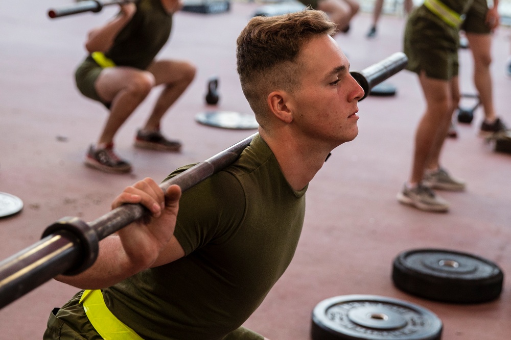 Get low: Golf Company Marines, take a HITT class