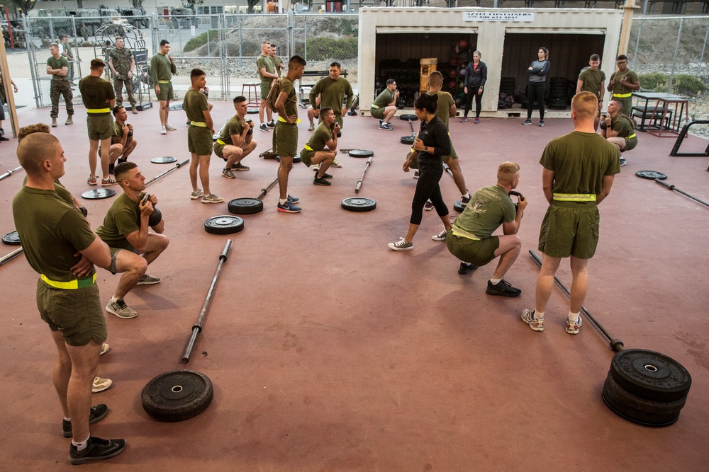 Get low: Golf Company Marines, take a HITT class