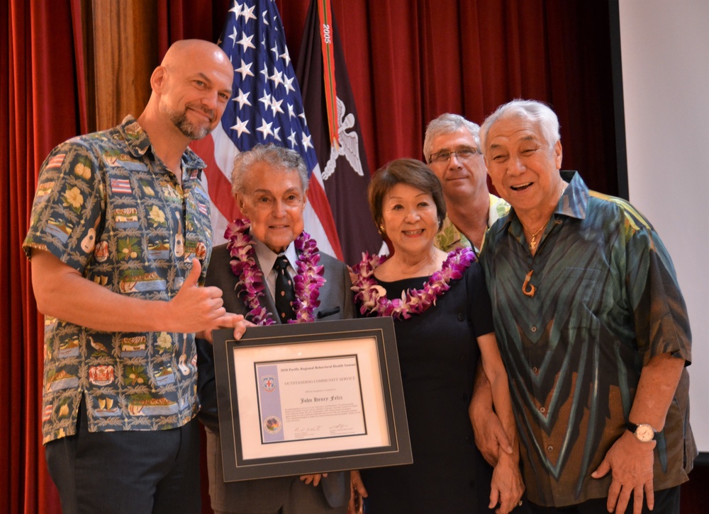 John Henry Felix receives the RHCP Outstanding Community Service award.