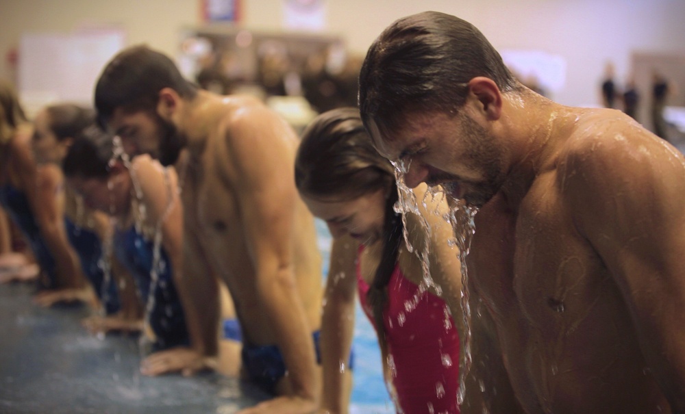 Marines teach water survival during Marine Week