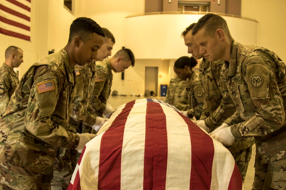 Honor Guard Soldiers train to be the best at Camp Smith